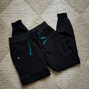 Figs Black Technical Jogger Pants